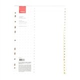 Optima Pregrada kartonska A4 slovenski alfabet | shoptok.hr
