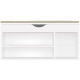 vidaXL klupa za cipele s jastukom bijela 104 x 30 x 49 cm od iverice | shoptok.hr