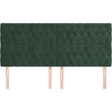  Posteljno vzglavje 4 kosa temno zelen 90x7x78/88 cm žamet, (20933951) | Shoptok.si