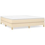 vidaXL Krevet s oprugama i madracem krem 180x200 cm od tkanine Cijene
