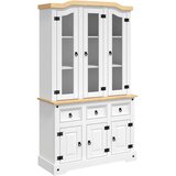  Visoka komoda Corona bijela 112x43x196cm borovina meksički stil | Eponuda.com