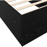 Krevetna konstrukcija s LED svjetlom Crni hrast 80 x 200 cm | shoptok.hr