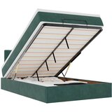 Maison Chic Otomanski Posteljni okvir - Dvoposteljna postelja - Zakonska postelja z vzmetnico zelen 120x200 cm žamet-J2677, (21771079) | Shoptok.si