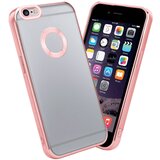 Cadorabo Ohišje, združljiv z Apple v prozorni - roza - zaščitni pokrov, narejen iz fleksibilnega silikona TPU s kromiranjem, (20603802) Cene