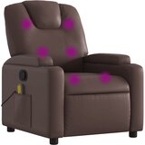 Maison Chic masažni naslanjač - Relax naslanjač rjavo umetno usnje, (22134216) | Shoptok.si