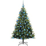  Umjetno savitljivo božićno drvce s 300 LED dioda Zelena 180 cm | shoptok.hr