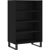 Maison Chic Visoka omara - Komoda - Predalnik črna 57x35x90 cm inženirski les, (21722770) Cene