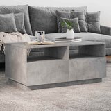  Stolić za kavu s LED svjetlima siva boja betona 90x49x40 cm | shoptok.hr