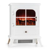 Klarstein st. moritz, električni kamin, 1650 W/1850 w, plamenska iluzija, brez dima, bela | Shoptok.si