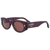Fendi Roma Red Cat Eye Sunglasses ONE SIZE (52) Rdeča/Rdeča Cene