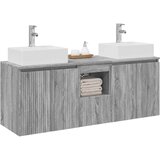  Set ormarića za kupaonicu 3 kom. Siva Sonoma 129 x 41 x 79.5 cm | shoptok.hr