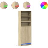 Maison Chic Visoka omara - Komoda - Predalnik z LED sonoma hrast 69x32,5x200 cm inženirski les, (21718633) Cene
