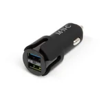Adapter za vžigalnik za avtomobil z 2 USB vtičnicama - črn