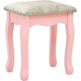 vidaXL Toaletni stolić sa stolcem rozi 65x36x128 cm paulovnija i MDF | shoptok.hr