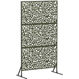  Zaslon za privatnost 100 x 50 x 180 cm Čelik Maslinastozelena | shoptok.hr