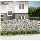 vidaXL Obokane gabion košare 20 kos 400x50x140/160 cm pocink | Shoptok.si
