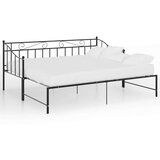  Za krevet na razvlačenje crni metalni 90 x 200 cm | shoptok.hr