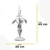  ONLI - Stona lampa COLLANA 1xE14/6W/230V 40 cm bela | Eponuda.com