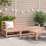 Maison Chic Vrtni kavč - Zunanji kavč brez naslonjal s stolčkom za noge trden les douglas, (22042019) | Shoptok.si