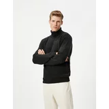 Koton Turtleneck Sweater Knitwear Long Sleeve Ribbed Textured