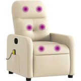 vidaXL Masažni naslanjač krem blago | Shoptok.si