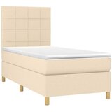  box spring s madracem LED krem 90x190 cm od tkanine | shoptok.hr
