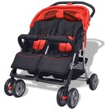  Dječja Kolica za Blizance Čelik Crveno-Crna | shoptok.hr
