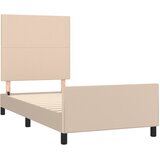  Okvir za krevet s uzglavljem cappuccino 90x190 cm umjetna koža | shoptok.hr