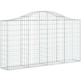  Lučne gabionske košare 12kom 200x30x100/120cm pocinčano željezo | shoptok.hr