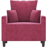  Fotelj vinsko rdeč 60 cm žamet | Shoptok.si