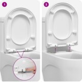 vidaXL WC daska Bijelo 48 x 36.5 x 4.5 cm Polipropilen | shoptok.hr