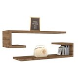 Hanah home eldo - walnut walnut wall shelf Cene