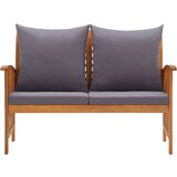 The Living Store Vrtna klop z blazinami 119 cm trden akacijev les - Vrtna Klop, (21459539) | Shoptok.si