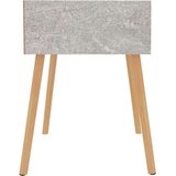 vidaXL Nočna omarica betonsko siva 40x40x56 cm iverna plošča | Shoptok.si