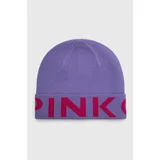 Pinko Volnena kapa vijolična barva