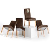 Restilo Rjave raztegljive prevleke v kompletu 4 ks za stol 48 cm Sento – | Shoptok.si