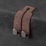 INF Kavelj za naslonjalo avtomobilskega sedeža iz semiša - dvojni kavelj Brown, (21779111) | Shoptok.si