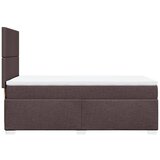  Krevet s oprugama i madracem tamnosmeđi 80x200 cm od tkanine | shoptok.hr