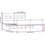  Okvir kreveta bez madraca boja hrasta sonome 150x200 cm drveni | shoptok.hr