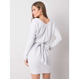 RUE PARIS Dress-RV-SK-6037.18X-light gray | Shoptok.si