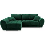 Windsor &amp; Co Sofas zelena aztegljiva sedežna garnitura z žametnim oblazinjenjem Nuage , levi kot cene