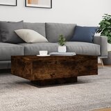  Stolić za kavu s LED svjetlima boja dimljenog hrasta 85x55x31cm | shoptok.hr