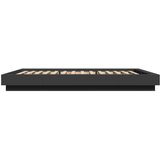  Okvir za krevet s LED svjetlima crni 120 x 190 cm drveni | shoptok.hr