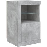  Komoda s LED svjetlima siva boja betona 123x37x67 cm | shoptok.hr