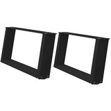  Noge za klub stolić U-oblik 2 kom Crne 60 x (30-31) cm Čelik | shoptok.hr