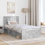  Okvir za krevet Beton 90 x 200 cm Čvrsto borovo drvo | shoptok.hr
