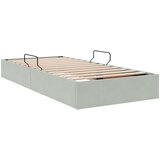  Otomanski krevet s pohranom Svjetlosiva 90 x 190 cm Baršun | shoptok.hr