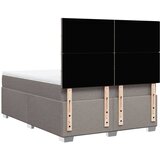  Krevet s oprugama i madracem smeđesivi 140 x 190 cm od tkanine | shoptok.hr