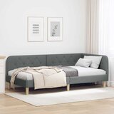  Kutni okvir kreveta Tamno siva 90 x 190 cm tkanina | shoptok.hr