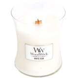 WoodWick White Teak mirisna svijeća s drvenim fitiljem 275 g | shoptok.hr